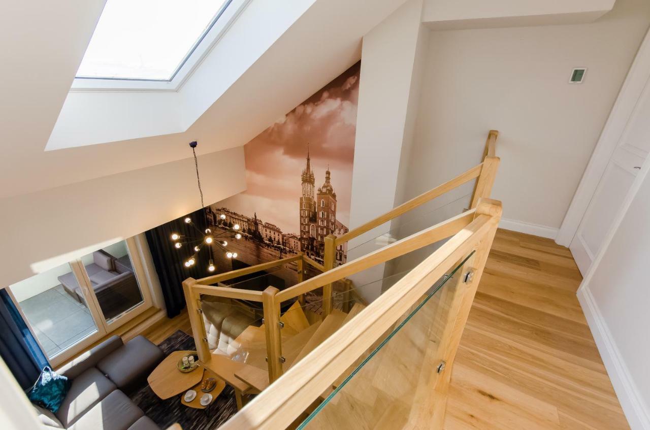 Ferienwohnung Kazimierz Penthouse with private terrace Krakau Exterior foto