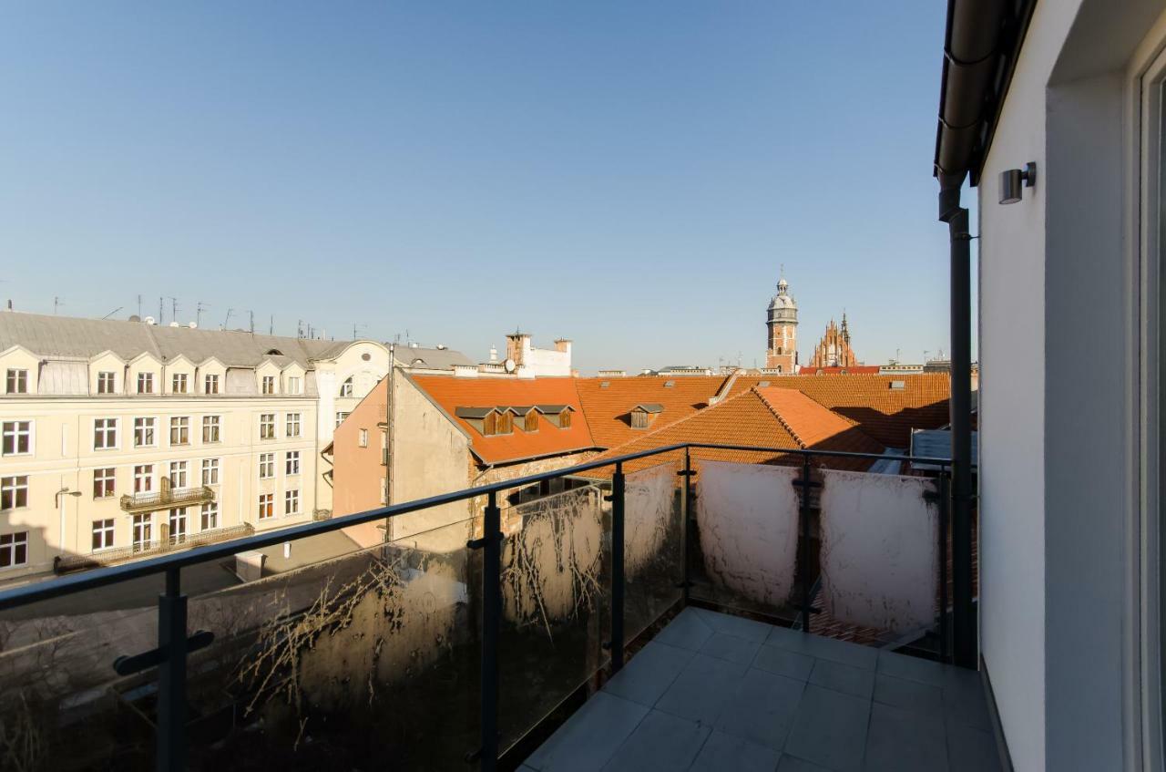 Ferienwohnung Kazimierz Penthouse with private terrace Krakau Exterior foto