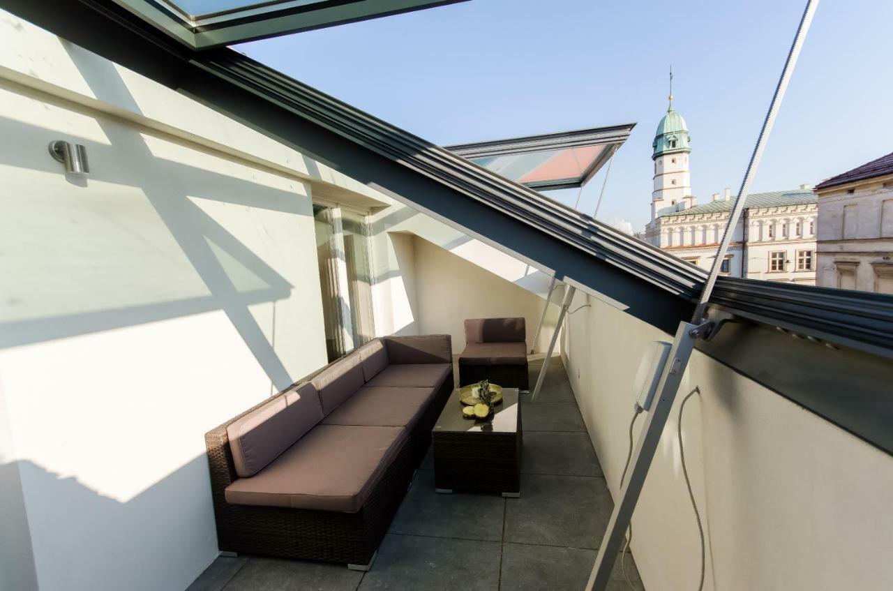 Ferienwohnung Kazimierz Penthouse with private terrace Krakau Exterior foto