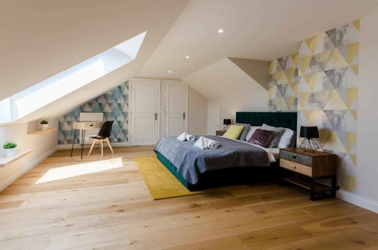 Ferienwohnung Kazimierz Penthouse with private terrace Krakau Exterior foto
