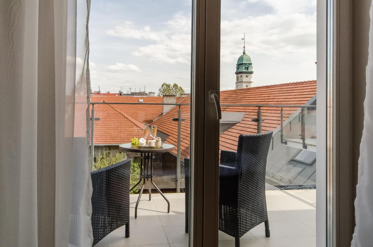 Ferienwohnung Kazimierz Penthouse with private terrace Krakau Exterior foto